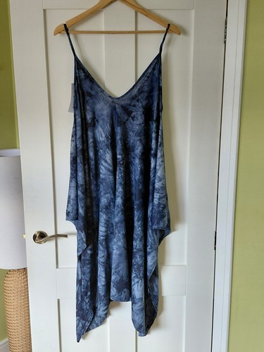 Tie dye blue hippie