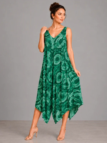 Italian green tie dye - green,