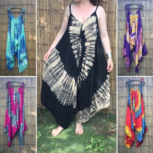 Tie dye festival jumpsuit