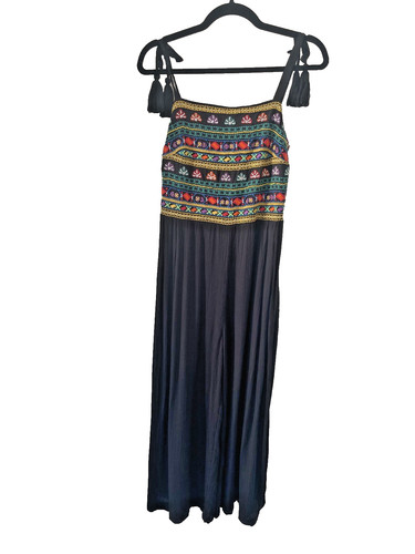 Womens black embroidered - uk, 10