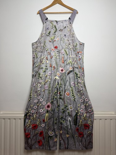 Floral dungaree jumpsuit - floral,