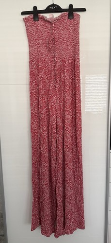 Red boho patterned jumpsuit