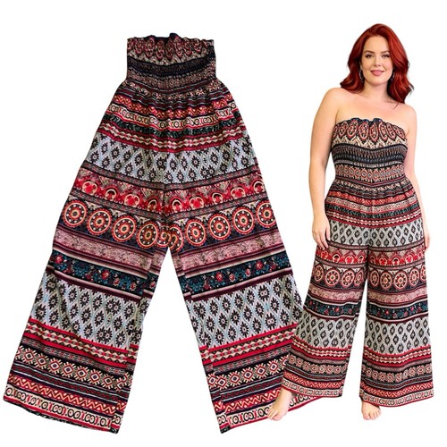 Strapless boho wide leg - strapless,