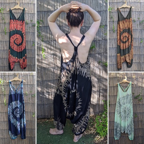 Tie dye jumpsuit - , hippie