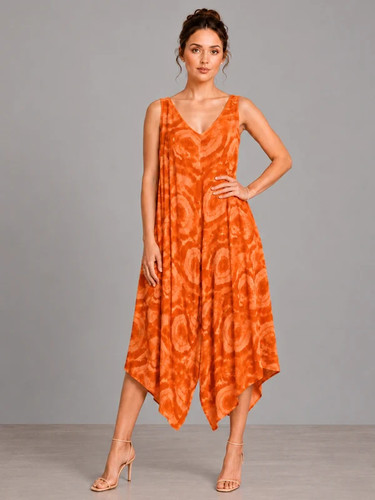 Italian orange tie dye - italian,