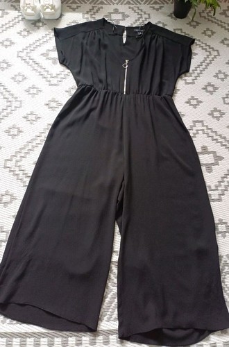 Black smart jumpsuit zip - smart,