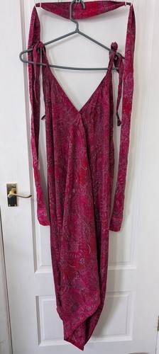 Pink paisley jumpsuit - pink,
