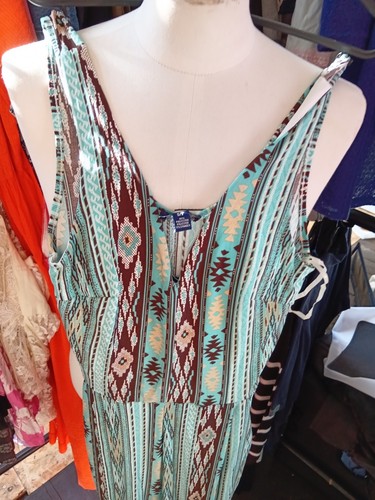 Turquoise and brown